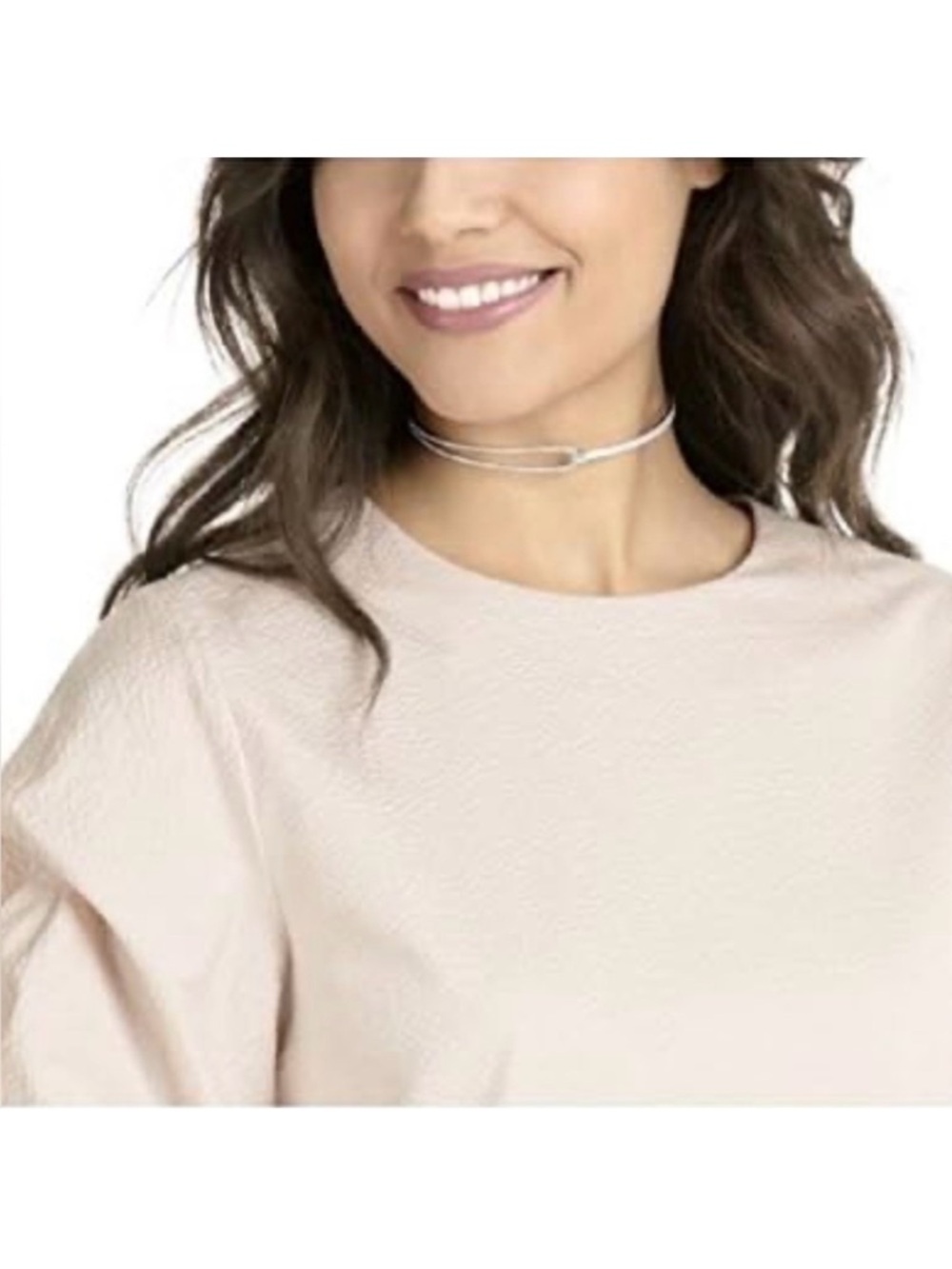 Swarovski Crystal Lifelong Crystal Knot Pave Choker Necklace - Picture 2 of 5